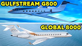 Gulfstream G800 vs Bombardier Global 8000  FULL COMPARISON [upl. by Golda339]