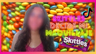 SKITTLES DECIDE MI MAQUILLAJE [upl. by Nnasor531]