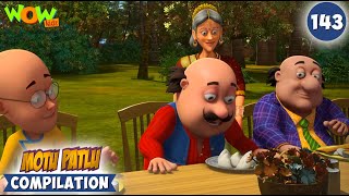 Chingum Hua Beghar  Motu Patlu Season 13 Compilation 143  Motu Patlu  Cartoons Kids  spot [upl. by Elletnuahc]