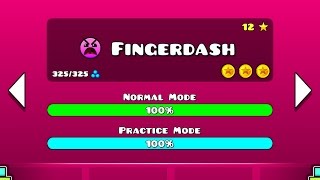 Geometry Dash Walkthrough  Level 21 Fingerdash ALL COINS [upl. by Nahej]