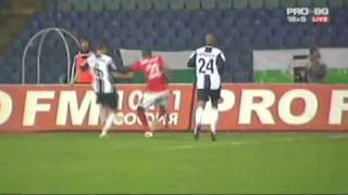 Marquinhos goal  CSKA Sofia vs Loko Plovdiv 10 20102011 [upl. by Stralka]