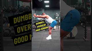 How To Dumbbell Overhead Good Morning [upl. by Nwahser585]