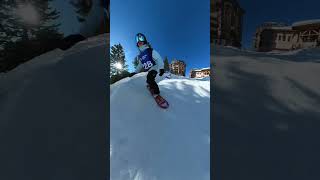 Ever rode a Banked Slalom through a resort before snowboarding burton [upl. by Kylie]