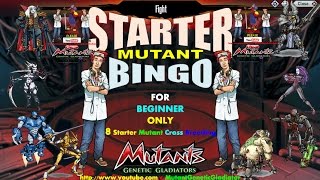 Mutant Genetic Gladiator  Starter Mutant Cross Breed Beginner MGG Player [upl. by Randolf]