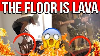 THE FLOOR IS LAVA COMPILATION 🔥 Matt amp Bise [upl. by Lail919]