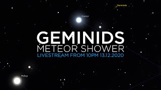 Geminids Meteor Shower 2020 Live Stream [upl. by Creamer]