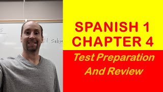 Chapter 4 Review for Spanish 1 Repaso de capítulo 4 para español 1 [upl. by Lerim]