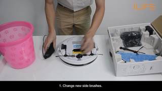 How to change new components  ILIFE V3s Robot Vacuum [upl. by Edecrem]