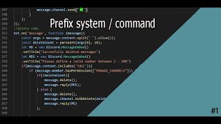 Prefix systemcommand in discordjs  Ep 1 [upl. by Haraz973]