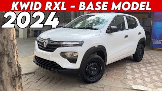 NEW 2024 KWID RXL BASE MODEL VALUE FOR MONEY ❤️ RENAULT KWID BASE MODEL 2024 NEW MODEL WHITE COLOUR [upl. by Asteria]