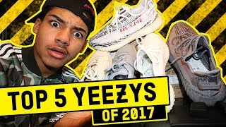 TOP 5 YEEZYS OF 2017 YEEZY 350 V2 [upl. by Mcnair]