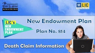 LIC NEW ENDOWMENT PLAN Death Claim Calculation By Ritesh Lic Advisor [upl. by Elaen]