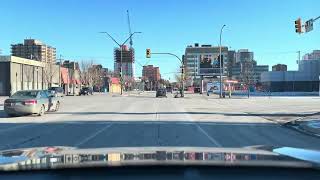 Driving Downtown Saskatoon SK December 25 2023 [upl. by Faus]