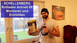 SCHELLENBERG Rollladen Antrieb 65 Montieren und Einrichten für SmartHome Tutorial HD [upl. by Hsirt320]