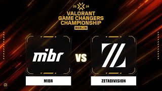 MIBR vs ZetaDivision  Карта 2  VALORANT Game Changers Championship 2024 [upl. by Netsryk780]