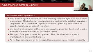 Synchronous vs Asynchronous Stream Ciphers [upl. by Sokin528]