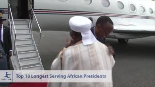 10 Longest Serving African Presidents of All Time [upl. by Nilre400]