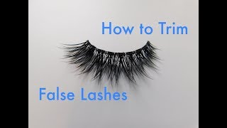 How to Trim False Lashes  Stephanie Ashcroft [upl. by Kirchner]