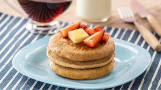 Hot Cakes de Plátano con Avena  Banana Oatmeal Pancakes [upl. by Dorri883]