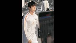 Jin as TORCH BEARER at Olympics Paris 2024 😭❤️ jin bts [upl. by Sulienroc]