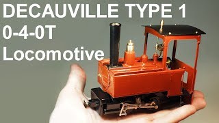 Small 040T Decauville Type1 airgas powered OO HO gauge Locomotive [upl. by Telocin466]