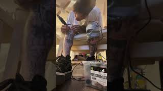 Day 430 tattooing myself come watch 🤪 [upl. by Nahpets635]