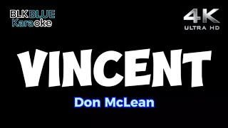 Vincent  Don McLean karaoke version [upl. by Oiredised116]