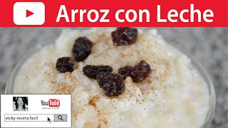 CÓMO HACER ARROZ CON LECHE  VickyRecetaFacil [upl. by Nyliahs]