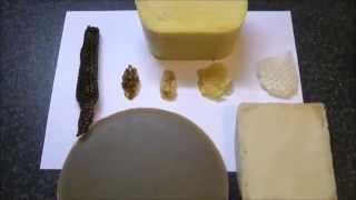 BEESWAX  blocks of pure wax from honey bees  key for candle making and cosmetics [upl. by Loveridge317]