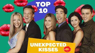 Top 10 Most Unexpected FRIENDS Kisses  Central Perk  Friends [upl. by Chapel69]