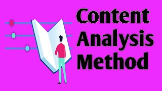 Content Analysis Method  Content Analysis Method in hindi  Content Analysis Research Method [upl. by Aicekal]