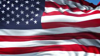 HD American Flag Waving Animation USA National Flag  3 Hours Loop 🇺🇸 [upl. by Annet505]