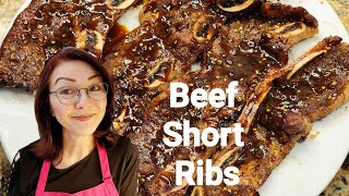 Teriyaki Beef Flanken Ribs Cooked in an Air Fryer [upl. by Marley]