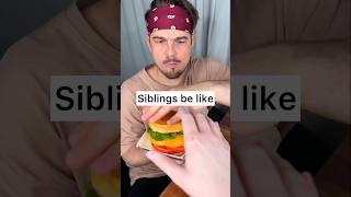 How to enjoy BURGER with your sibling properly😎❤️🍔 CHEFKOUDY [upl. by Dyan]