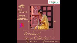 Emerald Elegance Fancy Design Art Silk Bandhani Saree A Celebration of Tradition [upl. by Nottirb]