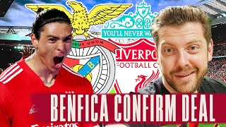 BENFICA CONFIRM DARWIN NUÑEZ TO LIVERPOOL DEAL DONE [upl. by Marion]