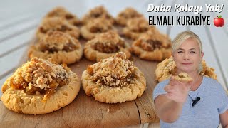 Daha kolayı yok Elmalı tart tadında Elmalı kurabiye [upl. by Eisyak]