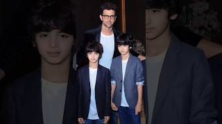 Hrithik Roshan with Son Hrehaan Roshan and Hridhaan Roshan💥 hrithikroshan shorts ytshorts [upl. by Kcaj]