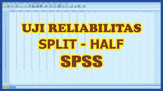 Uji Reliabilitas Split Half dengan SPSS  Uji Reliabilitas Spearman Brown [upl. by Eikcin]