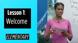 Elementary Levels  Lesson 1 Welcome [upl. by Repohtsirhc]