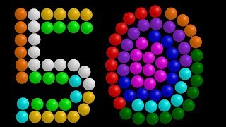 Color Ball Counting  150  The Kids Picture Show Fun amp Educational Learning Video [upl. by Main]