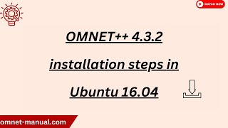 OMNET 4 3 2 installation steps in Ubuntu 16 04 [upl. by Henning]