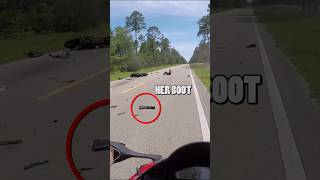 Worst Motorcycle Crash bikelife crash [upl. by Wilhelmine]