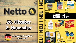 NETTO Prospekt  Gültig von 28102024  Supermarkt Prospekte amp Angebote DE [upl. by Aneelas]