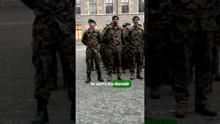 🫡 quotLoyauté fidélité volontéquot  infanterie armeesuisse militaire uniforme suisse [upl. by Mano]