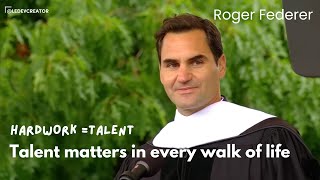 Roger Federer speech on talent  ledevcreator  Dartmouth [upl. by Oxford658]