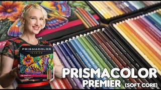 Reviewing The Prismacolor Premier Soft Core Color Pencils  The best blending wax pencil [upl. by Enyaz]