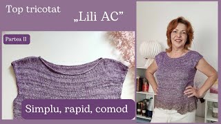 Bluza tricotata  Detalii partea II  Decolteul bluzei si rascroiala manecii [upl. by Ahsil]