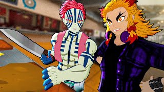 Cozinhando com Rengoku e Akaza no Demon Slayer vr [upl. by Brander555]