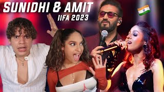 How are they this good Waleska amp Efra react to IIFA Awards 2023 ft Amit Trivedi amp Sunidhi Chauhan [upl. by Letti]